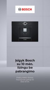 Įsigyk Bosch su 10 mėn. lizingu be pabrangimo