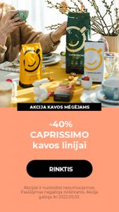 -40% CAPRISSIMO kavos linijai