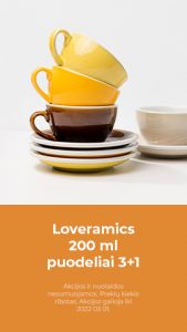 Loveramics 200 ml cups 3+1