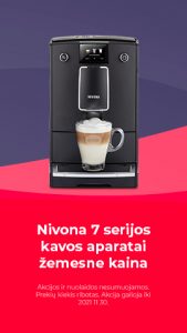 Nivona 7 serijos kavos aparatai žemesne kaina