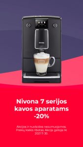 Nivona 7 serijos kavos aparatai žemesne kaina