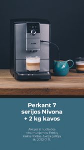 Perkant 7 serijos Nivona + 2 kg kavos