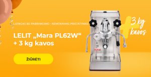Įsigyk LELIT „Mara PL62W“ ir gauk 3 kg kavos dovanų!