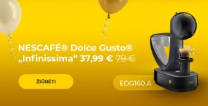 Kavos aparatas NESCAFÉ® Dolce Gusto® „Infinissima EDG 160.A“ tik 37,99 €