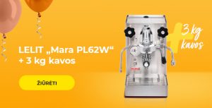 Įsigyk LELIT „Mara PL62W“ ir gauk 3 kg kavos dovanų!