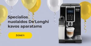 Specialios nuolaidos De'Longhi kavos aparatams