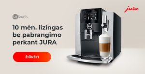Įsigyk JURA su 10 mėn. lizingu be pabrangimo