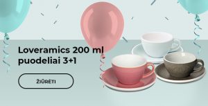 Loveramics 200 ml puodeliai 3+1