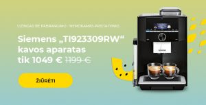 Siemens „TI923309RW“ kavos aparatas tik 1049 € 1199 €