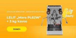 LELIT „Mara PL62W“ kavos aparatas + 3 kg kavos