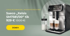 Saeco „Xelsis SM7581/00“ kavos aparatas tik 929 €