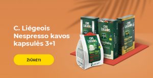 C. Liégeois Nespresso kavos kapsulės 3+1