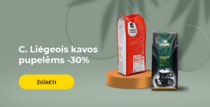 C. Liégeois kavos pupelėms -30%