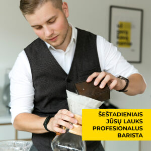 Jūsų lauks profesionalus barista