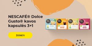NESCAFÉ® Dolce Gusto® kavos kapsulės 3+1