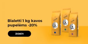 Bialetti 1 kg kavos pupelėms -20%