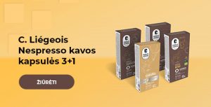 C. Liégeois Nespresso kavos kapsulės 3+1