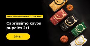 Caprissimo kavos pupelės 2+1