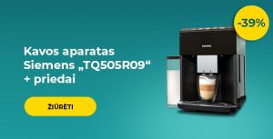 Kavos aparatas Siemens „TQ505R09“ + priedai
