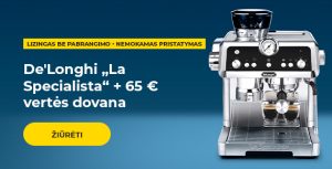 De'Longhi „La Specialista“ + 65 € vertės dovana