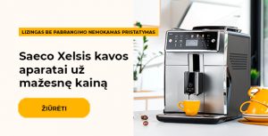 Saeco Xelsis kavos aparatai už mažesnę kainą