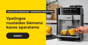 Ypatingos nuolaidos Siemens kavos aparatams