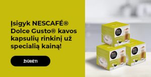 "Įsigyk NESCAFÉ® Dolce Gusto® kavos kapsulių rinkinį už specialią kainą!