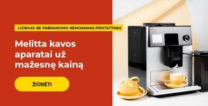 Melitta kavos aparatai už mažesnę kainą
