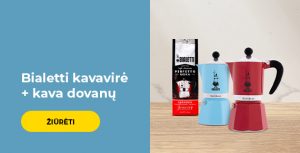 Bialetti kavavirė + kava dovanų
