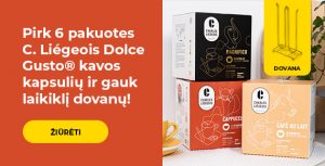 Pirk 6 pakuotes C. Liégeois Dolce Gusto® kapsulių ir gauk dovanų!