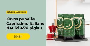 "Caprissimo Italiano Kavos rinkiniai "
