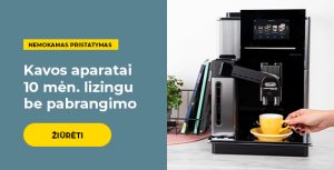 Kavos aparatai 10 mėn. lizingu be pabrangimo