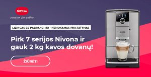 Pirk 7 serijos Nivona ir gauk 2 kg kavos dovanų!