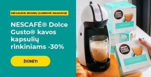 NESCAFÉ® Dolce Gusto® kavos kapsulių rinkiniams -30%