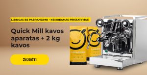 Perkant Quick Mill kavos aparatą + 2 kg kavos
