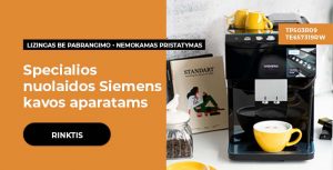 Specialios nuolaidos Siemens kavos aparatams