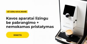 Kavos aparatai lizingu be pabrangimo + nemokamas pristatymas
