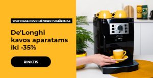 De'Longhi kavos aparatams iki -35%
