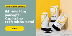Iki -40% Jūsų pamėgtai Caprissimo Professional kavai