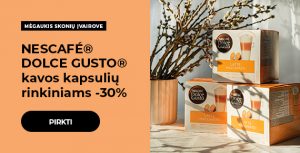 NESCAFÉ® DOLCE GUSTO® kavos kapsulių rinkiniams -30%