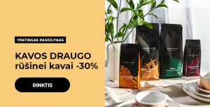 KAVOS DRAUGO rūšinei kavai -30%