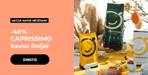 -40% CAPRISSIMO kavos linijai