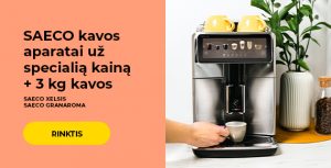 SAECO „Xelsis" ir „GranAroma" kavos aparatai už specialią kainą
