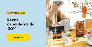 Kavos kapsulės iki -30%