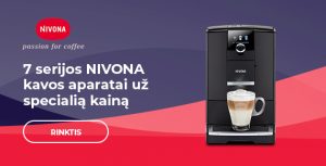 7 serijos NIVONA kavos aparatai už specialią kainą