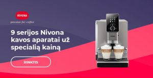 9 serijos Nivona kavos aparatai už specialią kainą