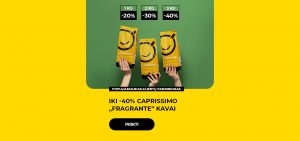 Iki -40% CAPRISSIMO „Fragrante“ kavai