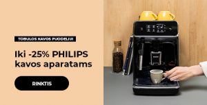 Iki -25% PHILIPS kavos aparatams