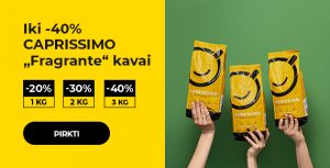 Iki -40% CAPRISSIMO „Fragrante“ kavai