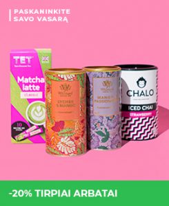 -20% tirpiai arbatai